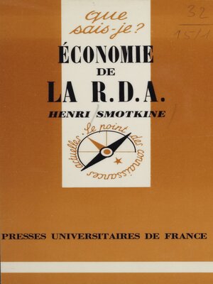 cover image of Économie de la R.D.A.